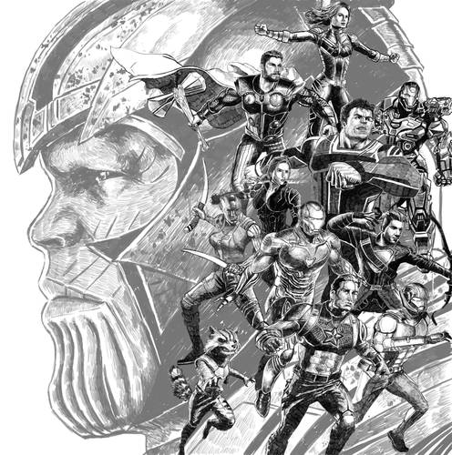 Marvel Ifinity War Art.